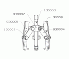 EXTRACTOR FORZA SERIE 9300T MECÁNICO DE 3 PATAS